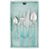 BRANDANI Aquamarine 16 Pieces Stainless Steel Cutlery Set, Blue, One