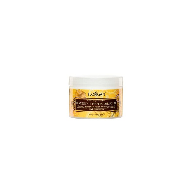 CREMA REJUVENECEDORA DE PLACENTA Y PROTECTOR SOLAR 350 GRS.