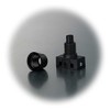 Druckschalter, 1-polig, EIN/AUS 23V/2A schwarz