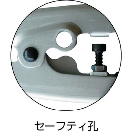 TRUSCO(トラスコ) ミニニッパー アルミハンドルタイプ軽量 セーフティ孔付 GWN-200-AL-A