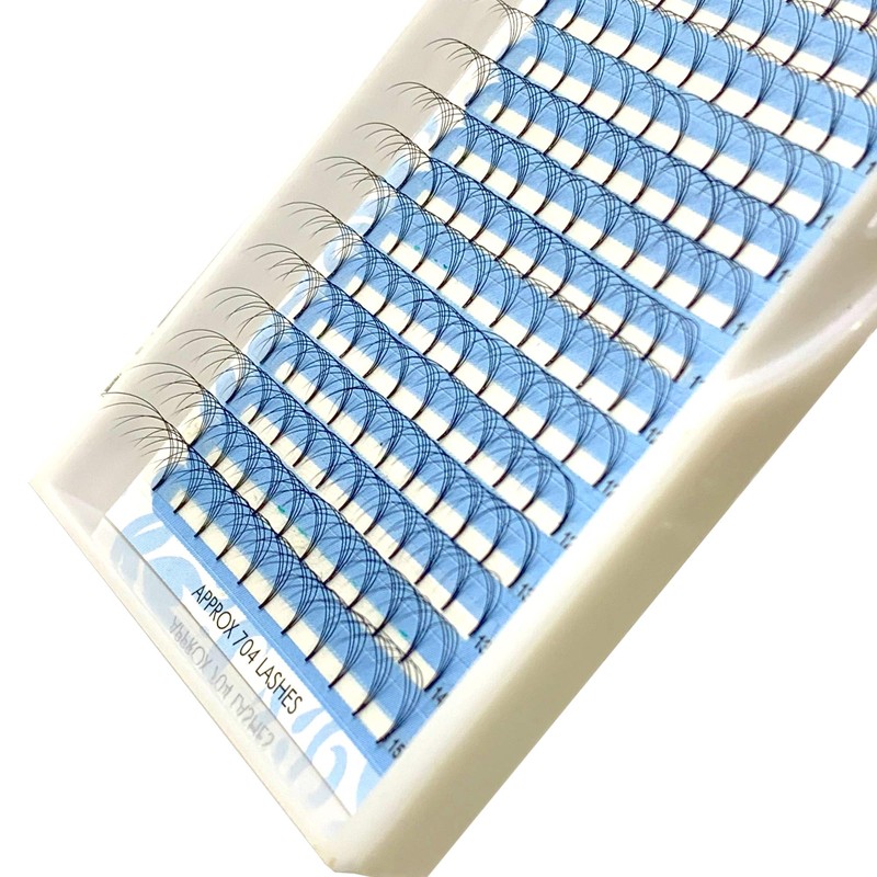 Dermastil 4D Premade Handmade Volume Eyelashes, Ready-to-Use Fan without Knots,