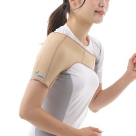 Shoulder Supporter by Chiropractic Specialty Company, Feedback Shoulder Support, Sports Type, Made with Material that Absorbs Sweat and Moisture [L Size]