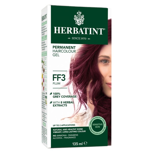 Herbatint Permanent Hair Colour Gel Plum FF3 135mL