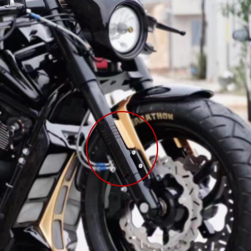 HIYOYO Motorcycle Front Lower Fork Tube Covers Set Fit for