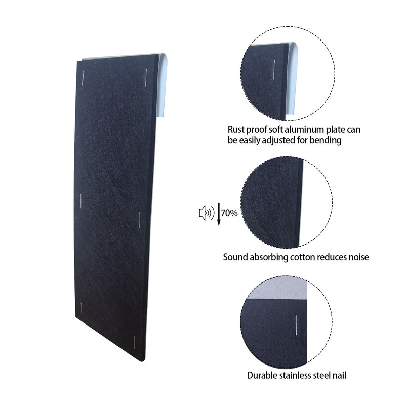 Heicofer 2 Pcs Gutter Noise Dampener, Rain Noise Downspout Drip