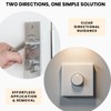 Lock/Unlock Directional Self-Adhesive Stickers, 100Pcs Transparent Labels with Strong Adhesive