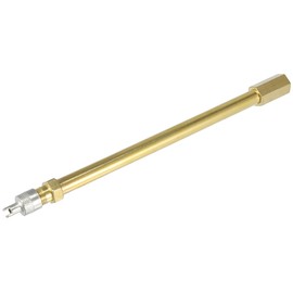 ACROPIX Universal 140mm/5.51" Long Brass Car Tire Valve Extension Adapter Air Tire Stem Extender Inflation Straight Bore - 1 Pack