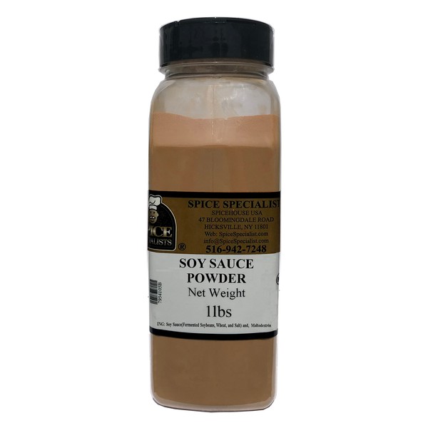 Soy Sauce Powder in a plastic container - (1 lb.