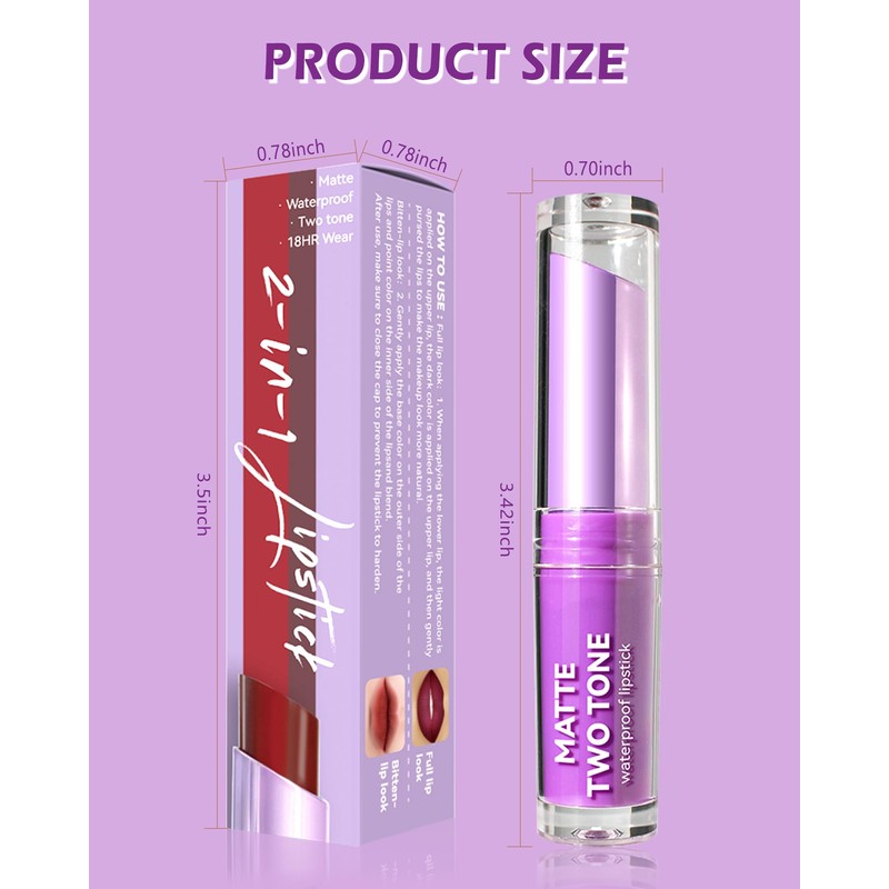 Sequin Matte Lip Balm Tinted 2 in 1 Shiny Lip