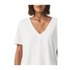 Splendid Women's Kacey Crochet V-Neck Tee, White