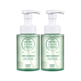 Happy Bath 해피바스 마이크로 클린 솝베리/딥버블 버블폼 300ml 2개 Happybath Micro Clean Soapberry/Deep Bubble Bubble Foam 300ml 2pcs [Happybath Micro Clean Soapberry/Deep Bubble Bath]