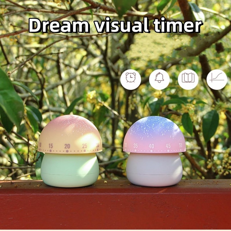 Mechanical Kitchen Timer, Cute Timer for Kids, Visual Timer, 60