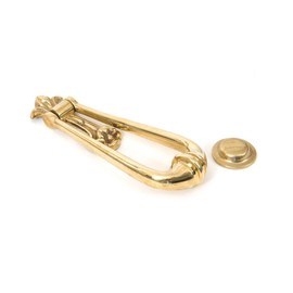 From The Anvil Polished Brass Loop Door Knocker