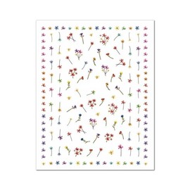 Generic Flower Blooming Wintersweet Nail Sticker Flower Daisy Rose Sunflowr Branch 346 Nail Wraps Stickers Manicure Supplies for Women Nails Full Long Lasting Easy Apply and Remove