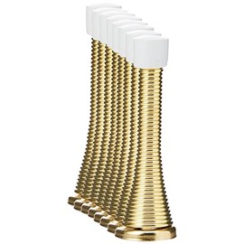 Merriway® BH01171 (8 Pcs) EB Brass Plated Spring Door Stops - Pack of 8 Pieces