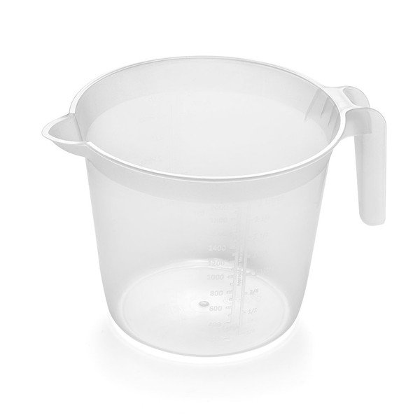 Addis 518007 Measuring and Mixing Jug with Handle, Transparent, 2 L