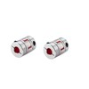 Coavoo Pulm Flexible Coupling Coupler 8mm to 12mm 2PCS, Aluminum