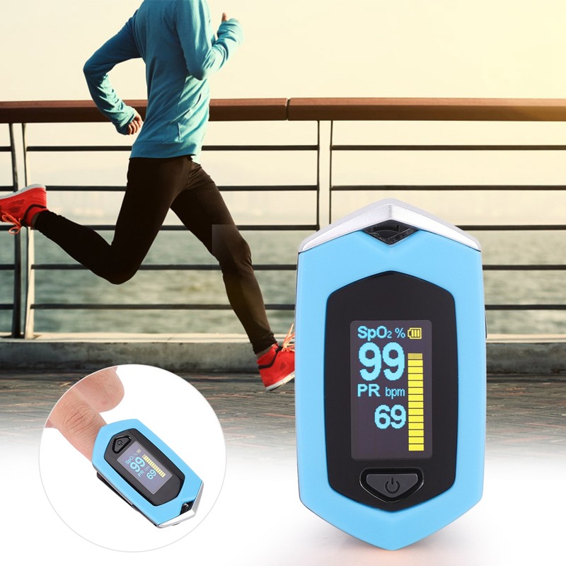 Portable Finger Pulse Oximeter Blood Oxygen Saturation Monitor SPO2 PR
