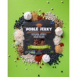 Noble Jerky – Vegan Jerky, Healthy Snacks, Plant Protein Variety Bundle, 2.47 oz Bag (6 Bags)
