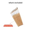 Incraftables Watercolor Paint Brushes Set (12 pcs). Round Art Paint