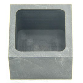 グラファイトインゴット モールド 溶けるキャスティングモールド シルバーインゴット ゴールド シルバー アルミニウム 銅 真鍮 亜鉛 配管 合金金属 (50x50x35mm-800g ゴールド 400g シルバー