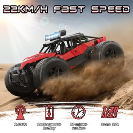 FUIOCOCP Remote Control Car Monster Truck, RC Offroad All Terrain Birthday Gift Kids Boy 6 7 8 9 10 11 12 Years Off-Road Vehicle Racing Car with 2.4GHz Remote Control Remote Car Toy