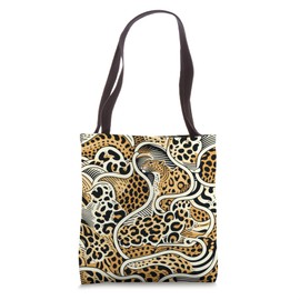 Leopard Print Animals Safari Africa Nature Boho Art Tote Bag