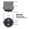 Halco Lighting Technologies Q75CL/DC T8U2FR12/850/DIR/LED 107021 130V 75W T4 BA15D