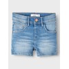 NAME IT Girls Nmfsalli Dnmthris Tb Shorts, Medium blue (medium