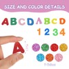 Rbleote Moosgummi Buchstaben Selbstklebend,347 StüCk Glitzer Schaumstoff Buchstaben Aufkleber,Schaumstoff Aufkleber,