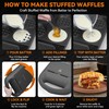 Baker's Friend Multi Stuffed Waffle Maker Thick, Belgian Mini Waffle
