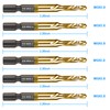 DKIBBITH 6-pc Metric M5 Combination Drill Tap Bit Set, M5*0.8