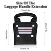 Luggage Handle Extender, 7.9in High-Visibility Handle Extension with Comfortable Hand