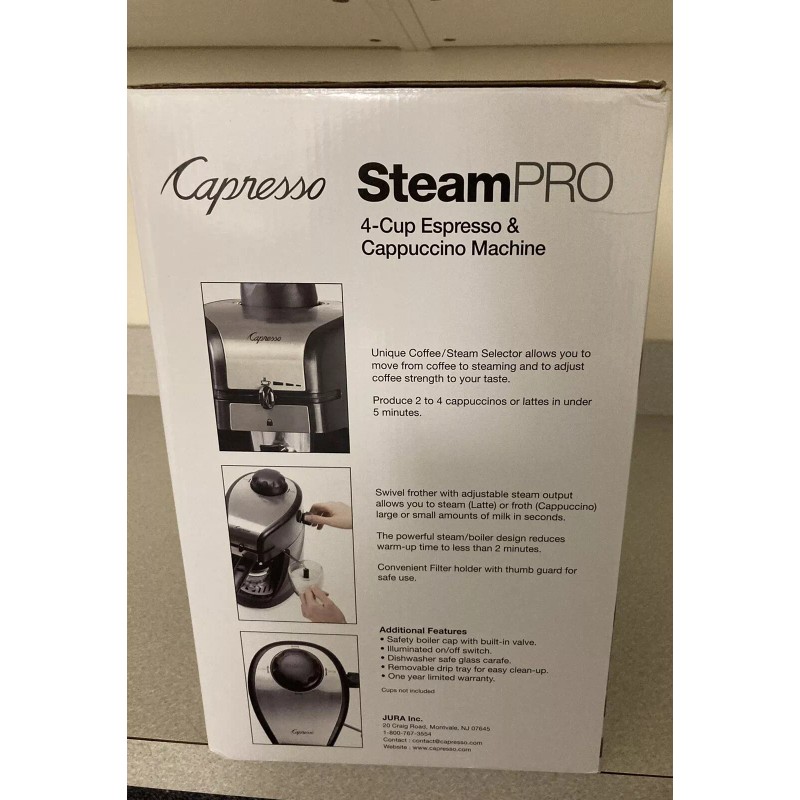 Capresso Steam Pro Espresso & Cappuccino Machine - 4 Cup