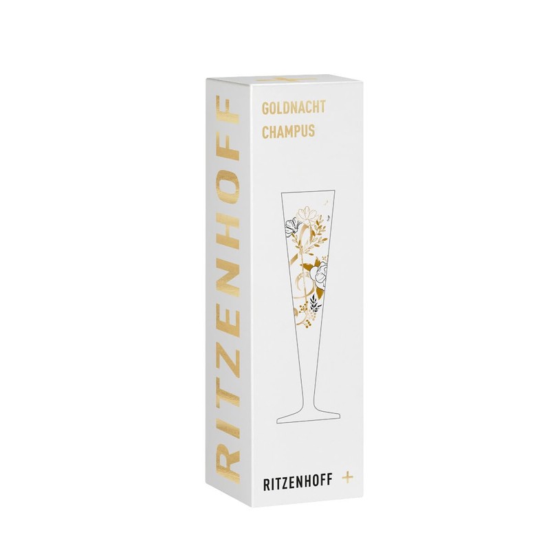 RITZENHOFF Goldnacht No. 45 1071045 Champagne Glass 200 ml with