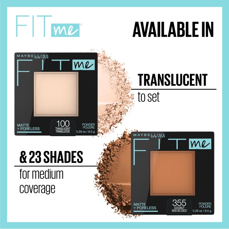 Maybelline Fit Me Matte + Poreless Pressed Face Powder Makeup