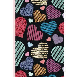 Elegant Valentine's Day Theme Notebook | Pretty Hearts Themed Notebook: 6 * 9 inches | 110 Pages | Wide ruled | For College, School, Office use