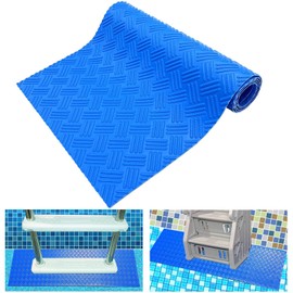Swimming Pool Ladder Mat, Pool Ladder Mat, Protective Mat for Pool Ladder, Non-Slip Mat, Swimming Ladder Mat, Swimming Pool Ladder Mat for Swimming Pool Liner and Stairs Protection, 23 x 90 cm