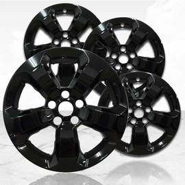 Upgrade Your Auto 17" 4pc Gloss Black Wheel Skins (Set of 4) for Jeep Compass 2017-2021