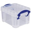 Really Useful Plastic Storage Box 0.14 Litre Clear (Pack of