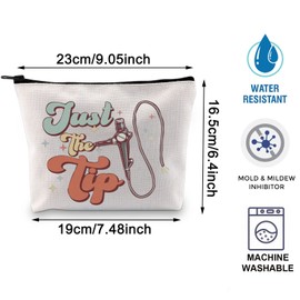 BLUPARK Nurse Gift Endo Nurse Makeup Bag Funny Colonoscopy GI Endoscopy Rn Nurse Bag Endoscopy Tech GI Gastroenterology Tech Bag (Just the Tip)