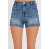 High Rise Pocket Patch Shorts by Risen - Size: 3X