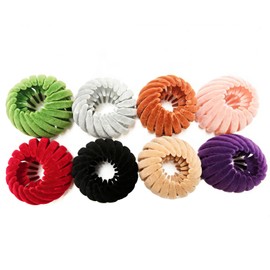 Bird Nest Magic Hair Clips 8 Pcs Mixed Color Velvet