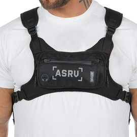 Longzhuo Tactical Chest Rig Vest Bagm, Men Chest Bag Hip Hop Waist Front Bag Tactical Pack with Phone Hole Reflective, Waterproof Adjustable Vest Bag for Sports Hiking Camping Fitness Travel