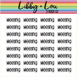 Meeting Planner Stickers | Libby and Lou Sticker Co
