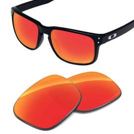Tintart Oakley Holbrook Mix Polarized Etched Performance Lenses, Flame red - polycarbonate, polarised, Einheitsgröße