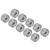 10Pcs Ball Bearing Stainless Steel Mute Rolling Skateboard Wheel Drive