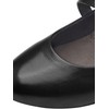 Tamaris Comfort Women's Leather Velcro Strap Court Shoes, black