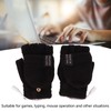 USB Heated Gloves Electric Half Hands Double Sided Heating Warm