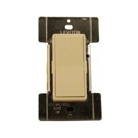 Leviton MS00R-10A 120 Volt AC 60Hz, 3-Way, Mural Digital Rocker Remote, Almond